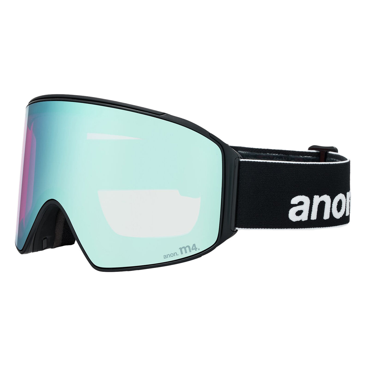 Anon M4 Cylindrical Low-Bridge Fit Goggles with Bonus Perceive Lens 2026 BLACK/PERCEIVE VARIABLE BLUE
