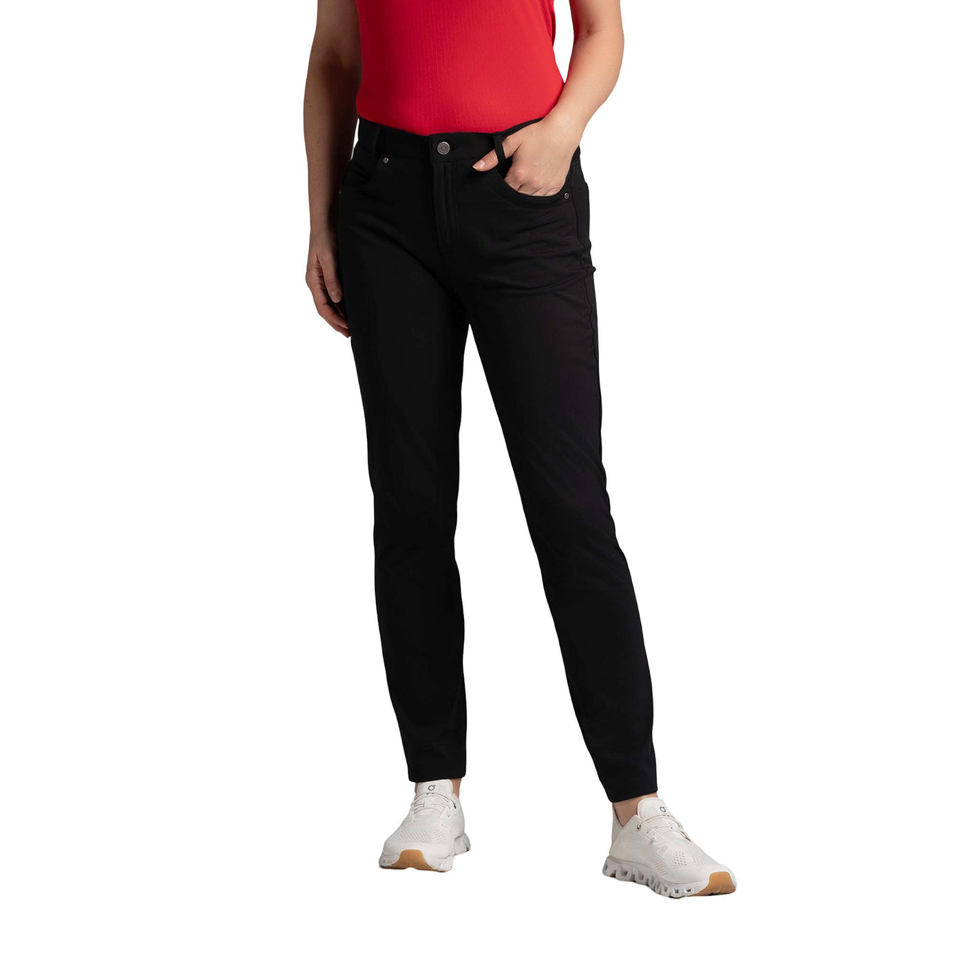 IBKUL Women's 5 Pocket Performance Pants 2025 BLACK