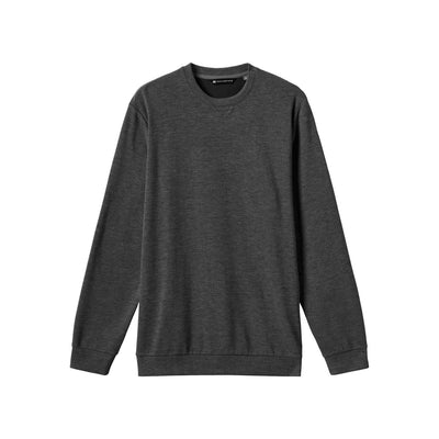 TRAVIS MATHEW APPAREL M'S CLOUD SWEATER HEATHER BLACK