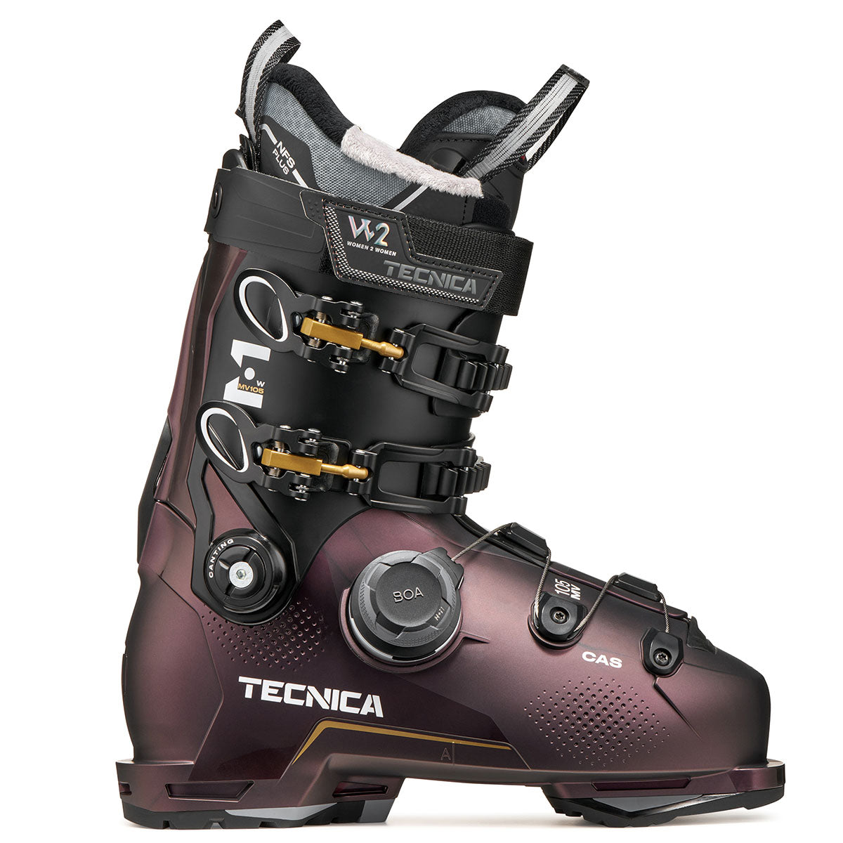 Tecnica Women's Mach BOA MV 105 Ski Boots 2026 VIOLET IRIDE