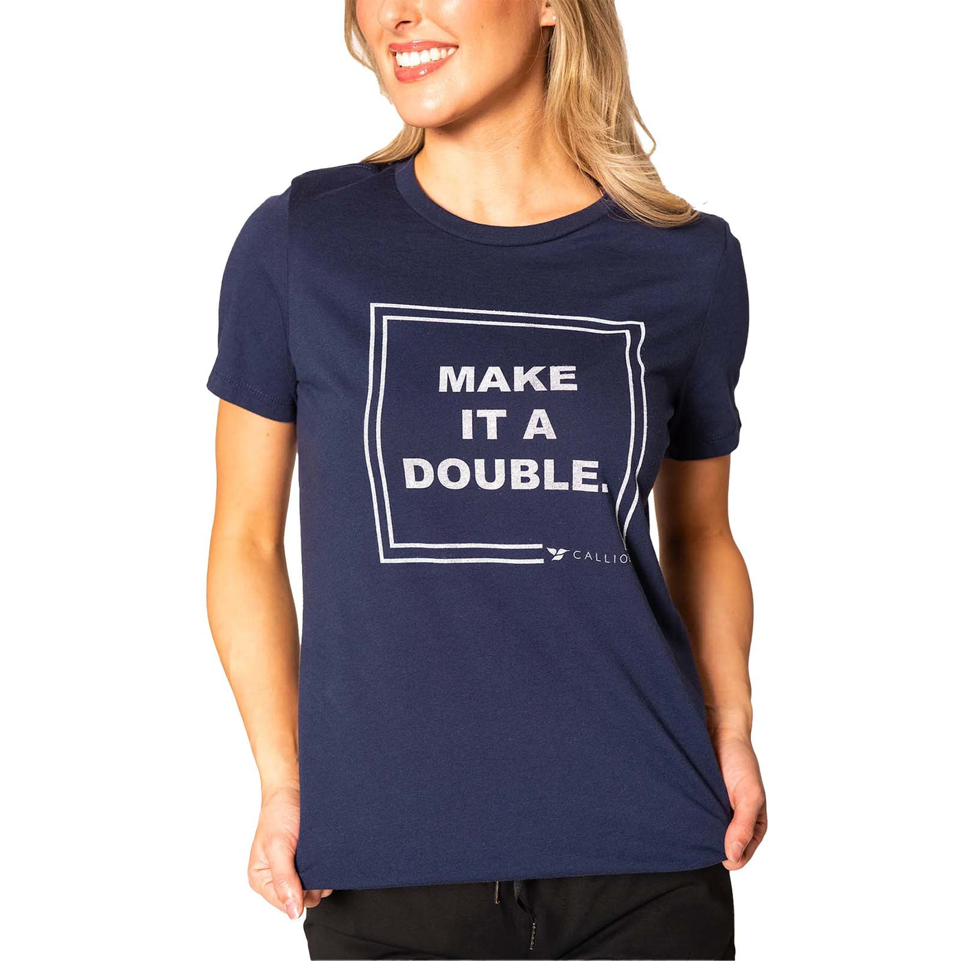 Calliope Women's Make It A Double Tee 2025 NAVY