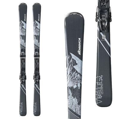 Nordica Women's Wild Belle 74 Skis with TP2 Compact 10 FDT Bindings 2026 138