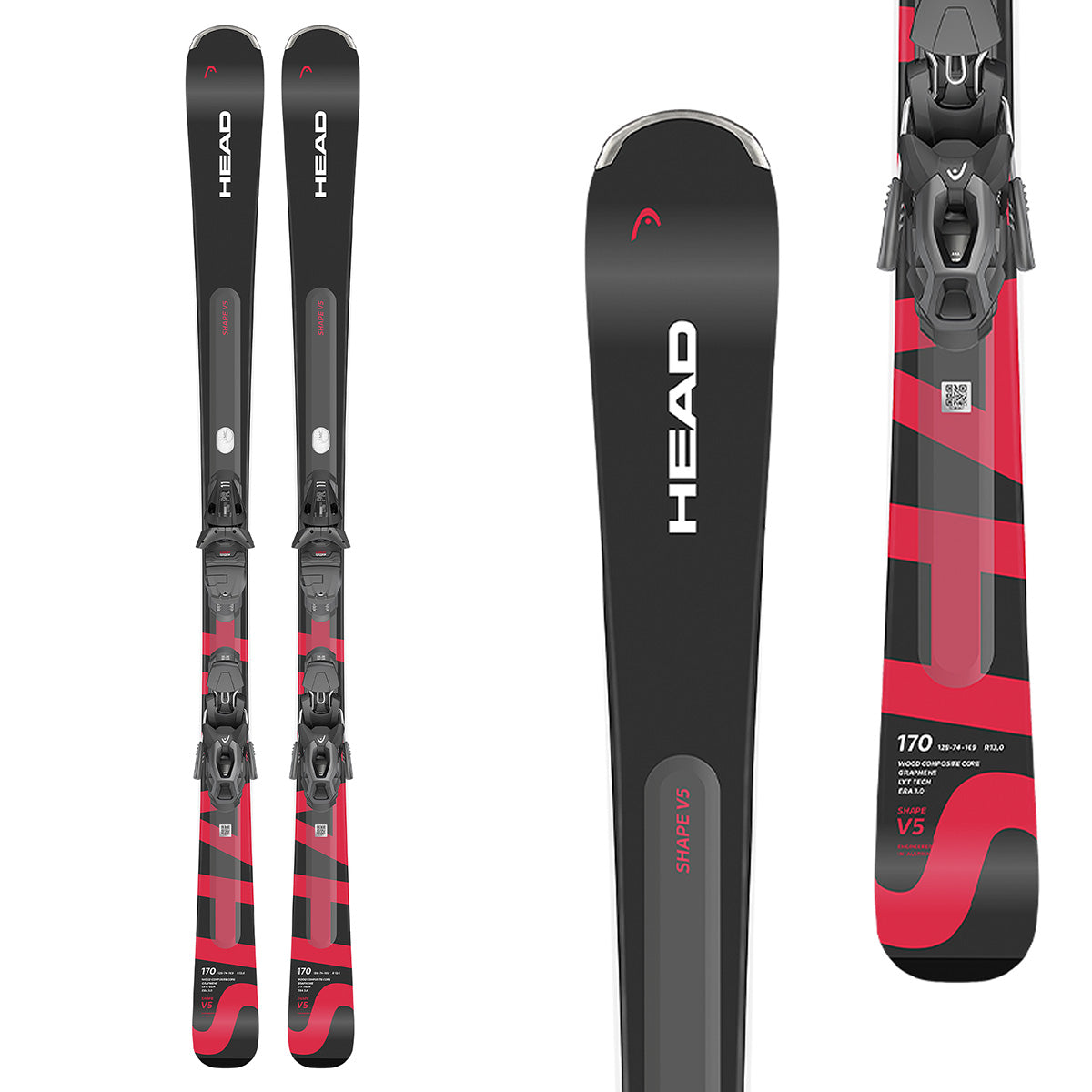 Head Shape e.V5 Skis with PR 11 GW Bindings 2026 156