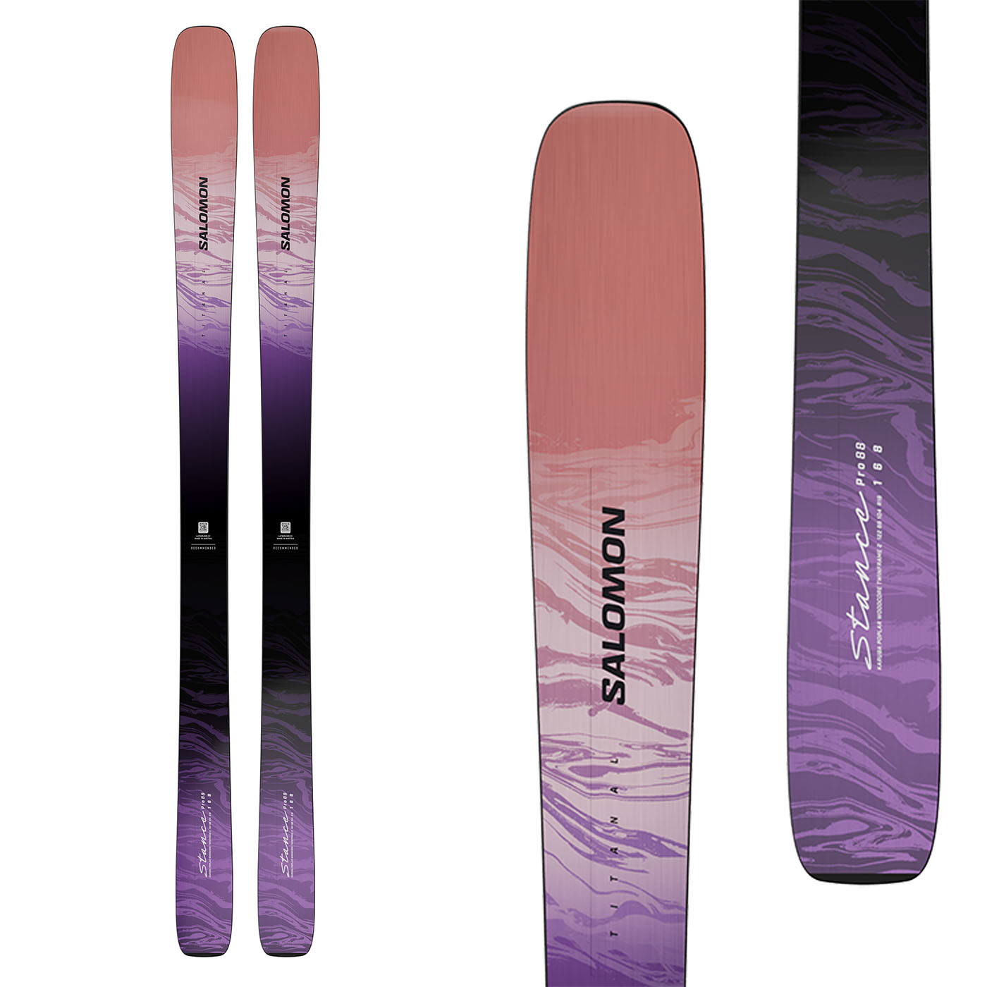 Salomon Women's Stance Pro 88 Skis 2026 154