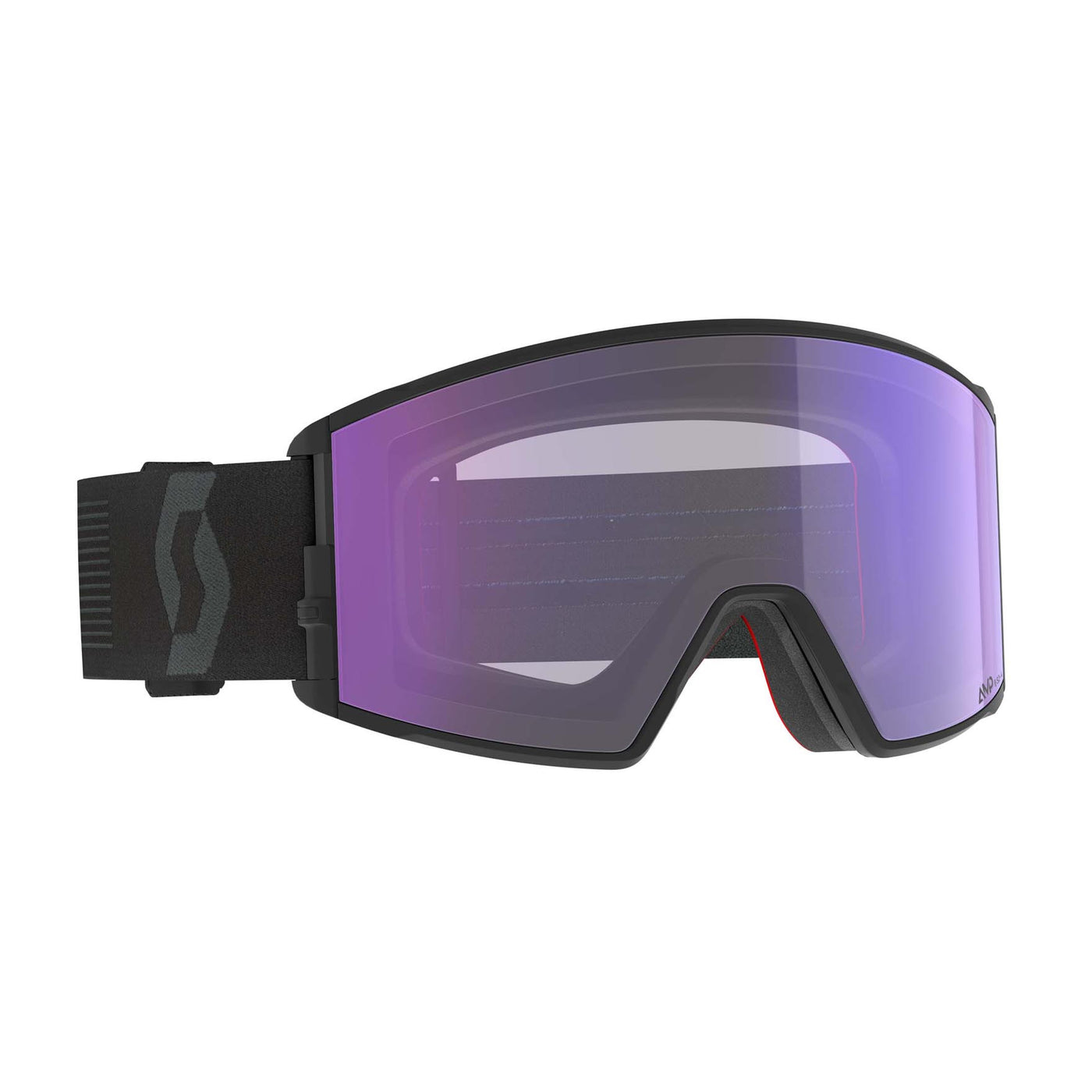 Scott React LS Goggles 2026 MINERAL WHITE / RED CHROME