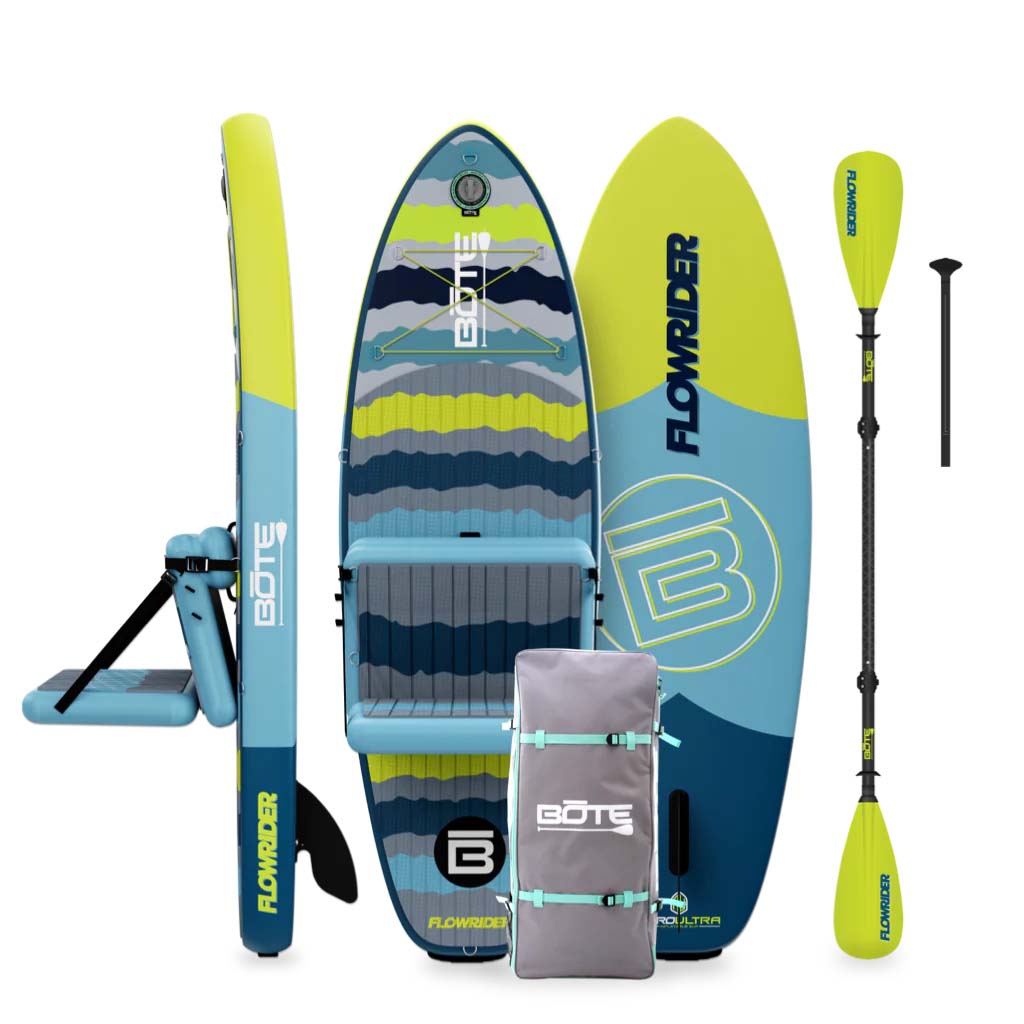 BOTE Kid's FlowRider Aero Hybrid Inflatable Paddle Board 8' NATIVE RIPS