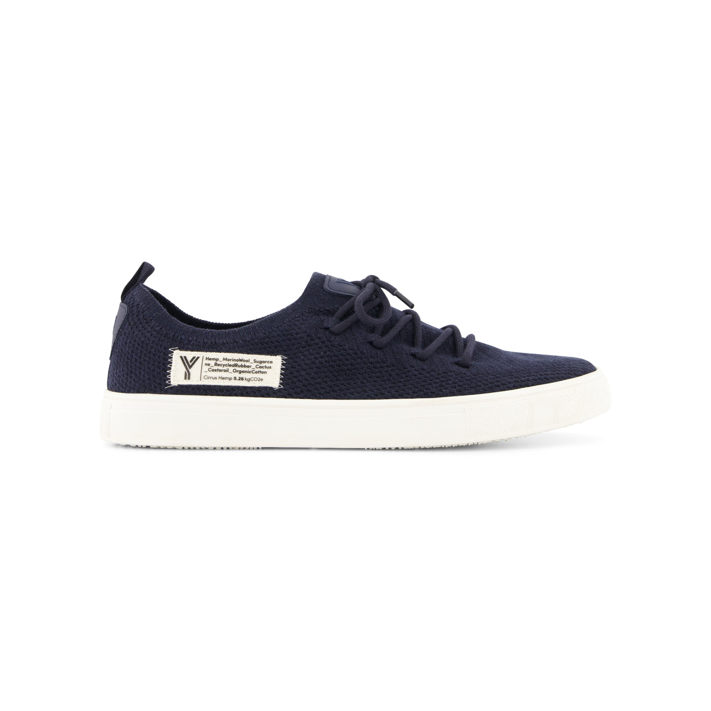 YY Nation Men's Cirrus Hemp Shoes NAVY/WHITE