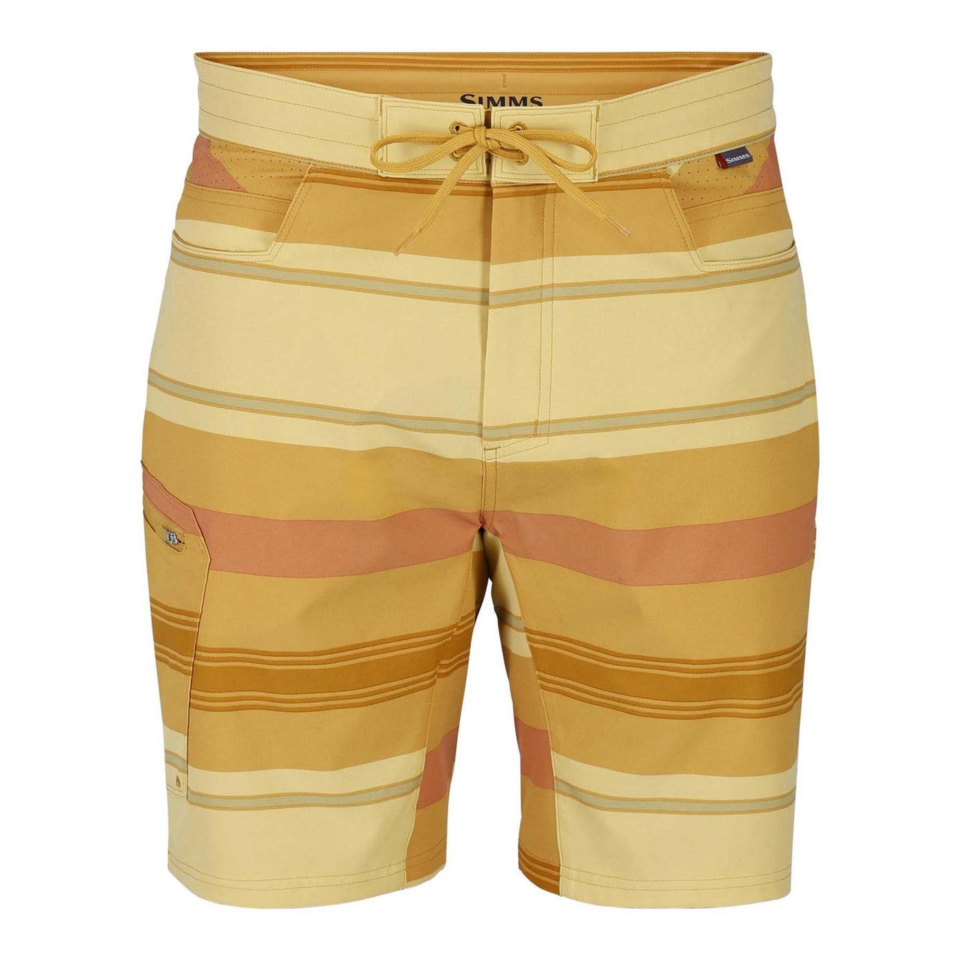 Simms Men's Seamount Board Shorts 2025 1305 BALTIC AMBER STRIPE