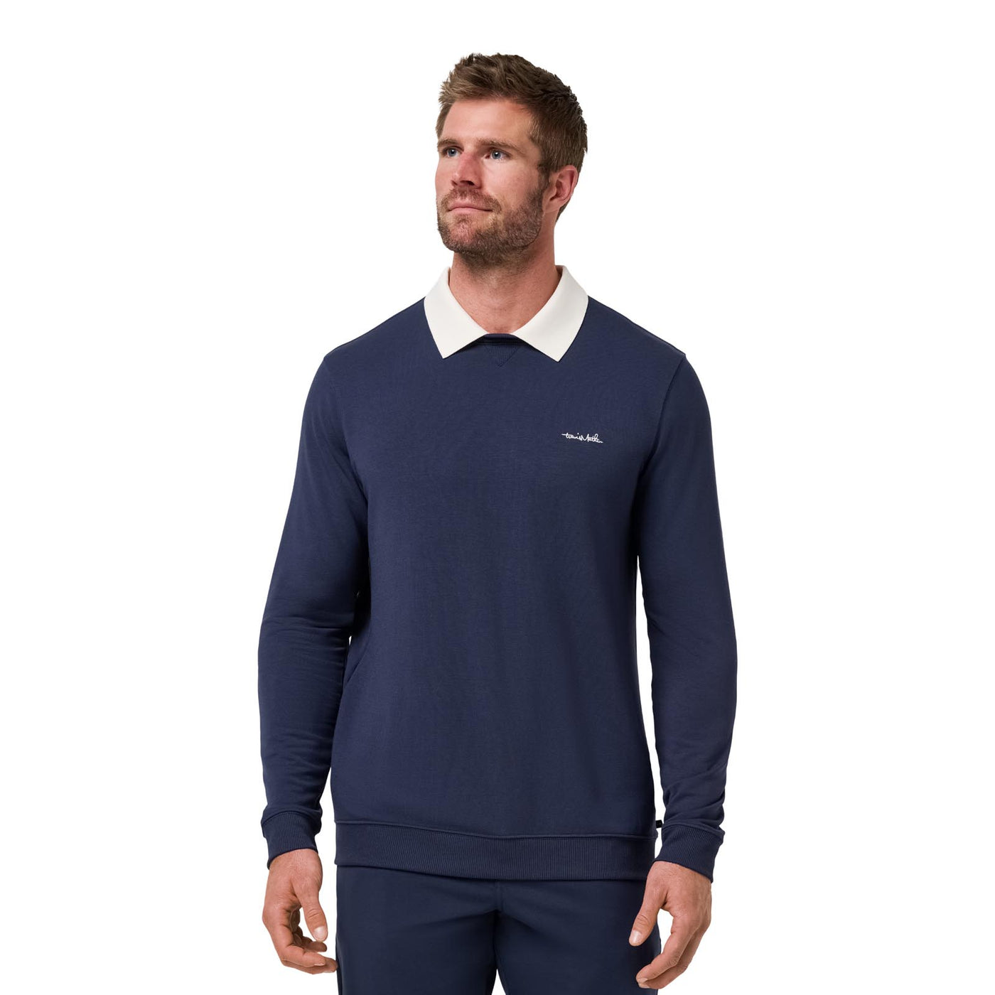 TravisMathew Men's Amenities Collar Crew 2025