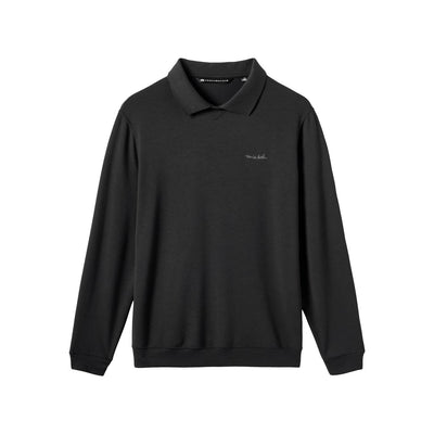 TravisMathew Men's Amenities Collar Crew 2025 BLACK