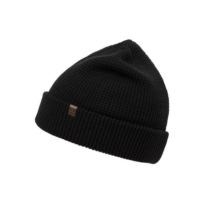 TravisMathew Men's Cloud Waffle Beanie 2.0 2025 BLACK