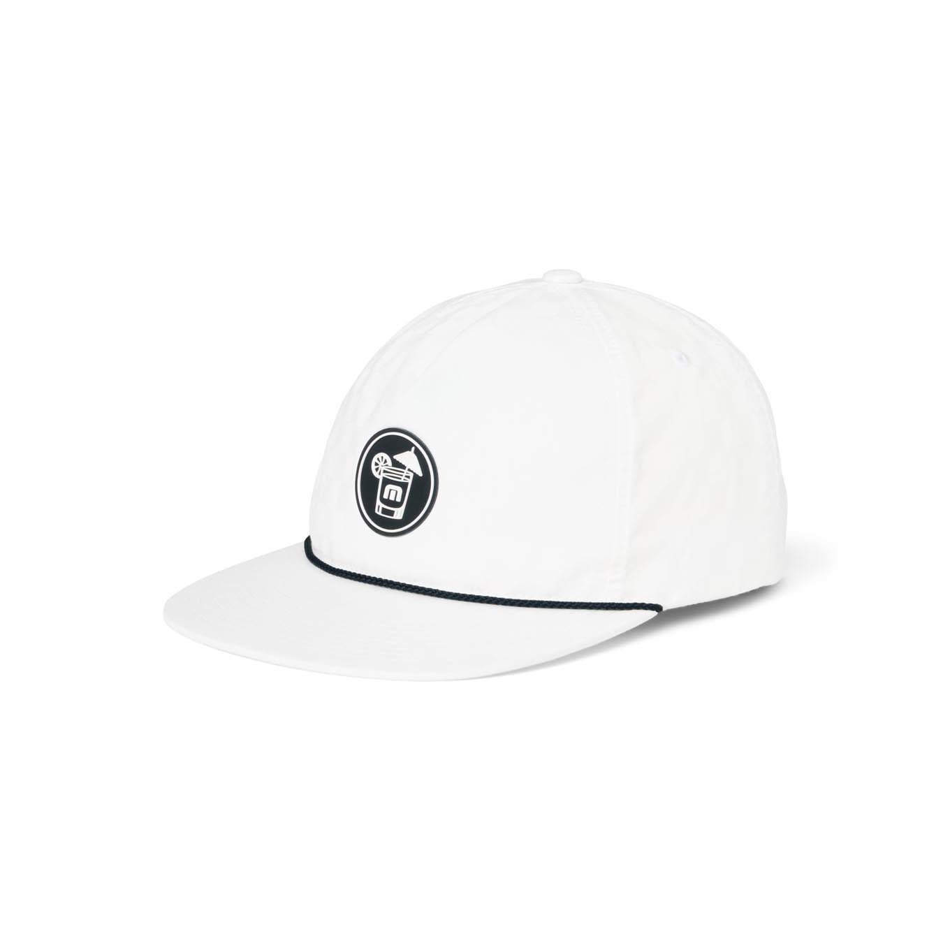 TravisMathew Men's Margarita Pitcher Snapback Hat 2025 WHITE