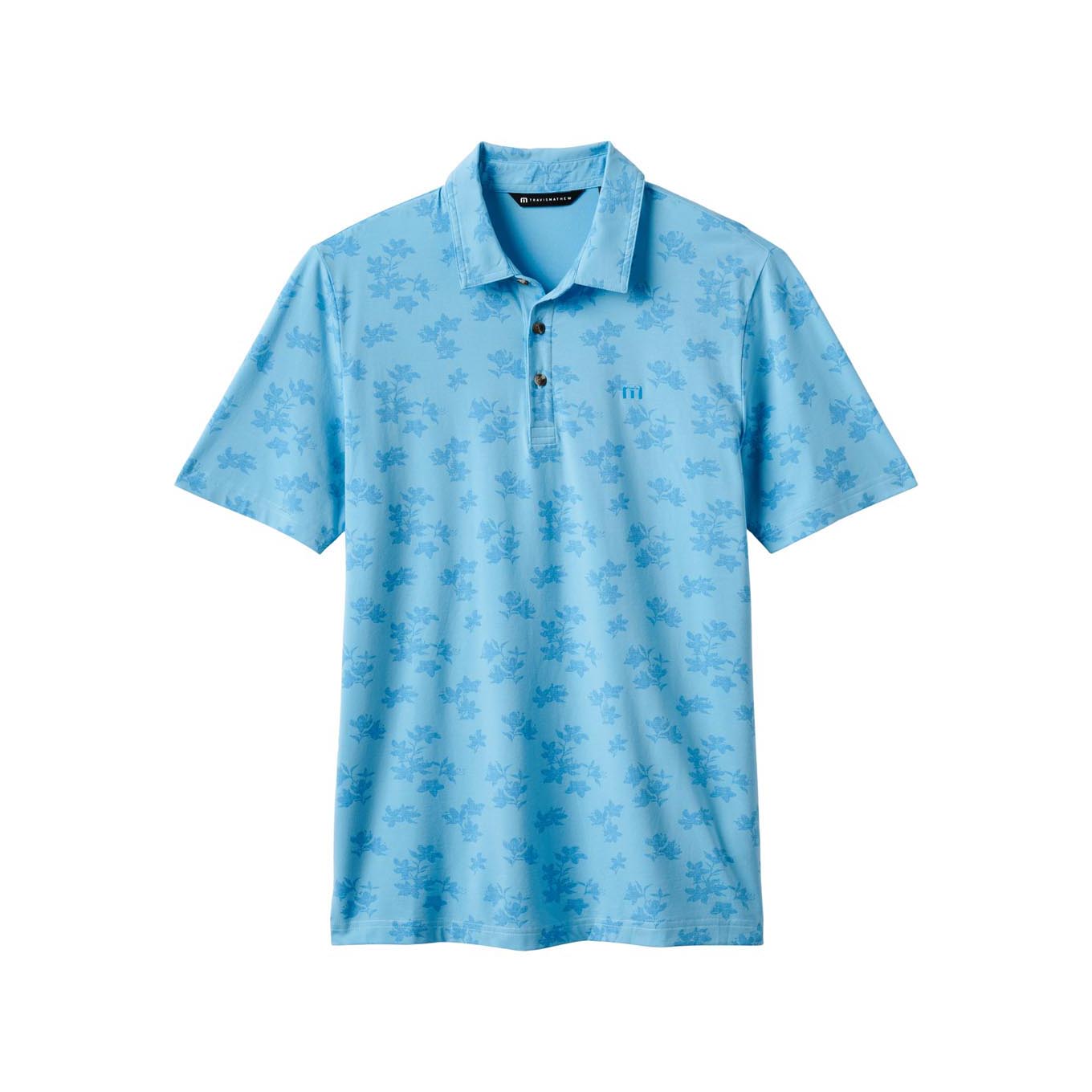 TravisMathew Men's Port Day Polo 2025 C0504 AIR BLUE