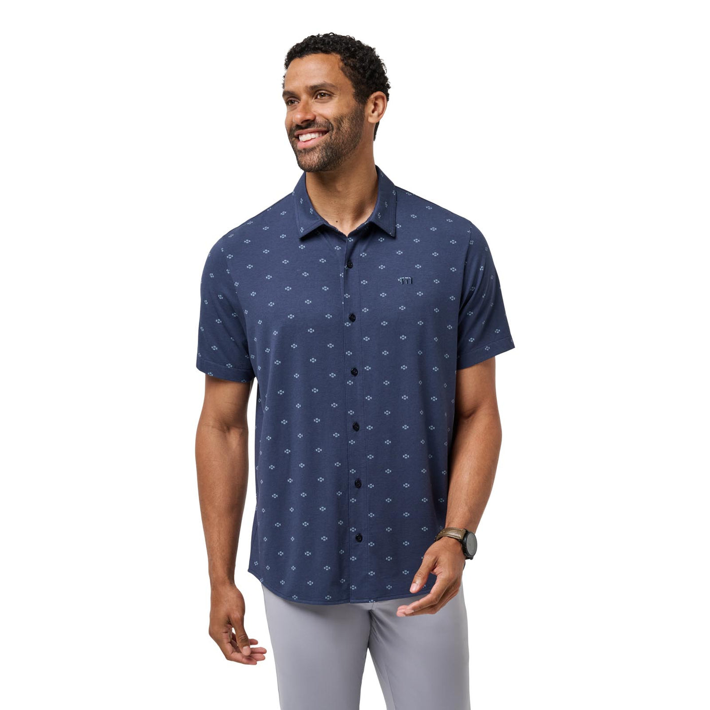 TravisMathew Men's Shore of It Button-Up 2025