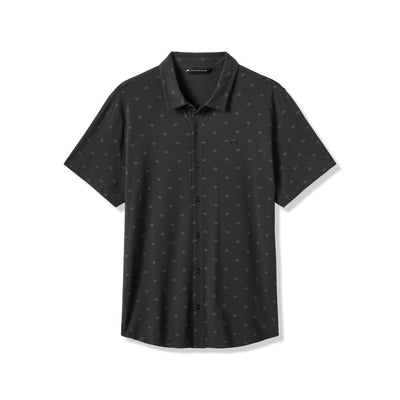 TravisMathew Men's Shore of It Button-Up 2025 BLACK