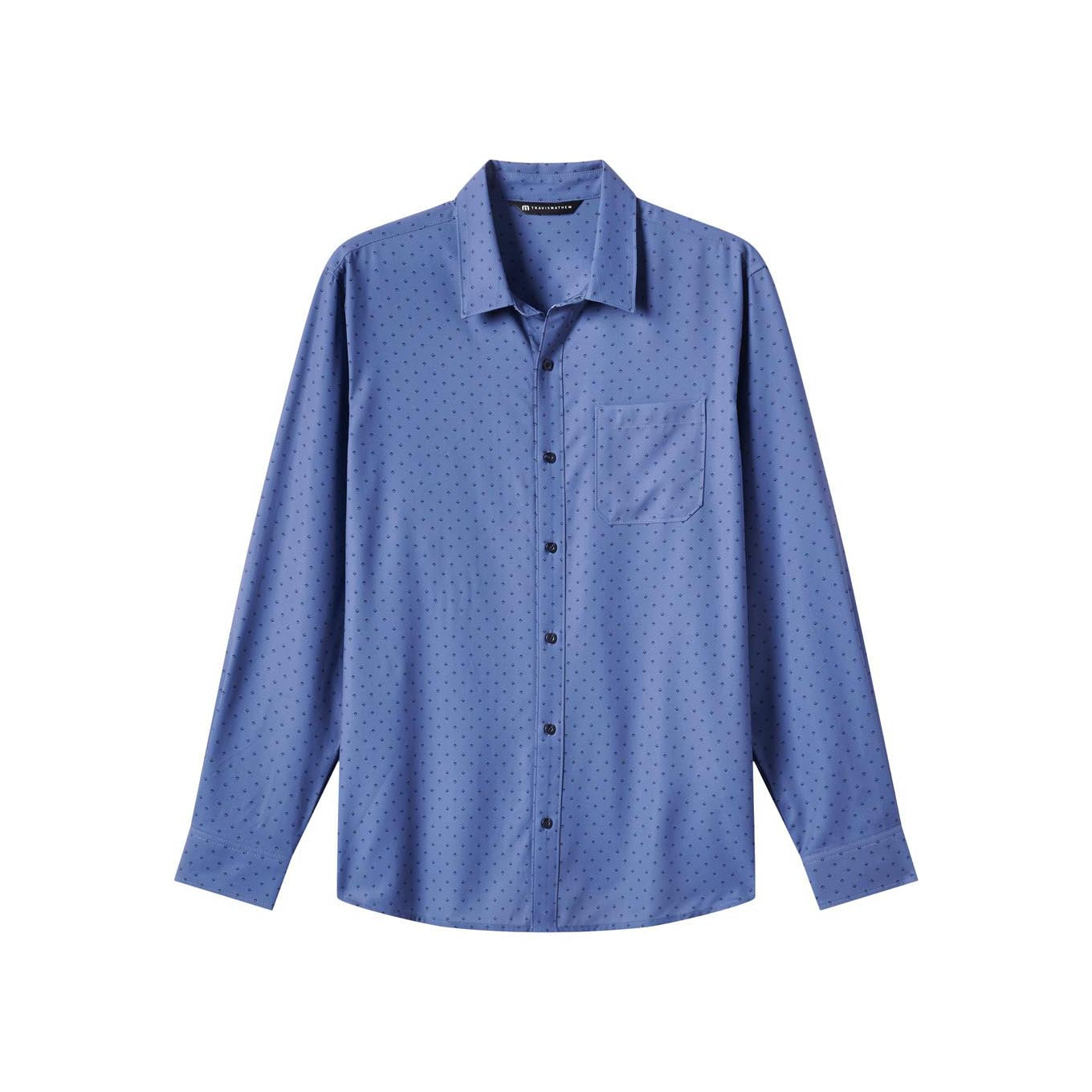 TravisMathew Men's Techwoven Tidbits Button-Up 2025 C0574 BERING SEA