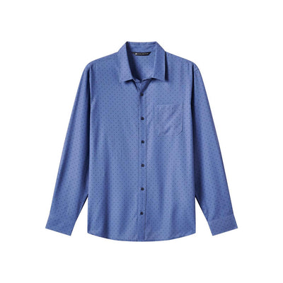 TravisMathew Men's Techwoven Tidbits Button-Up 2025 C0574 BERING SEA