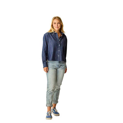 Carve Designs Women's Claire Twill Shirt 2026 401 DARK INDIGO