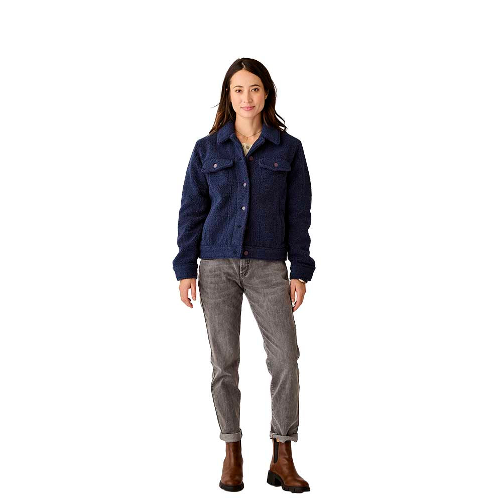 Carve Designs Women's Rhea Boucle Trucker Jacket 2026 NAVY