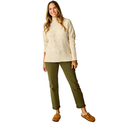 Carve Designs Women's Woodward Allover Sweater 2026 BIRCH