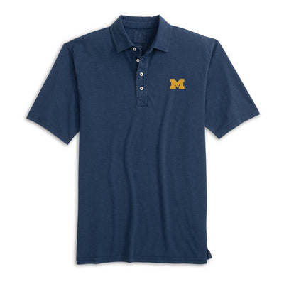 Johnnie-O Men's Coastal Wash Polo - University of Michigan 2025 MIDNIGHT NAVY