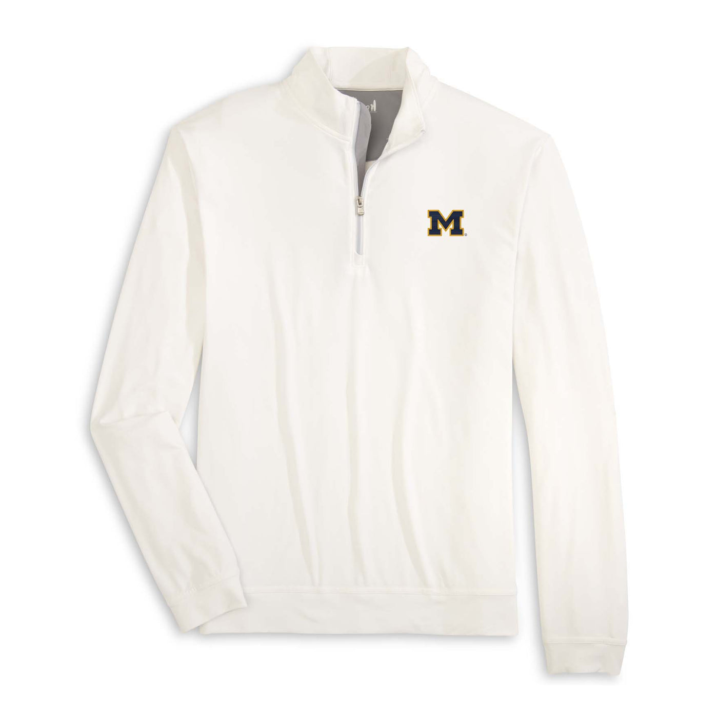 Johnnie-O Men's Motion Performance 1/4 Zip - University of Michigan 2025 WHITE