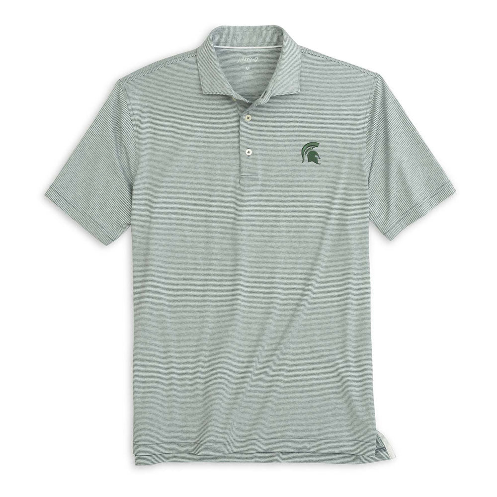 Johnnie-O Men's Lyndonn Polo - Michigan State University 2025 GREEN 1