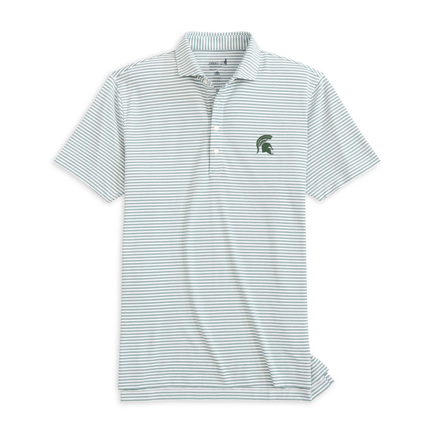 Johnnie-O Men's Stetsons Polo - Michigan State University 2025 GREEN 1
