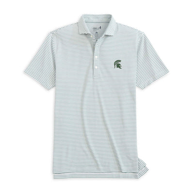 Johnnie-O Men's Stetsons Polo - Michigan State University 2025 GREEN 1