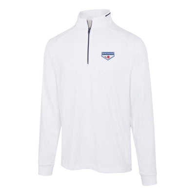 Boyne Mountain Men's Long-Sleeve Leaderboard Ultra-Stretch 1/4-Zip WHITE