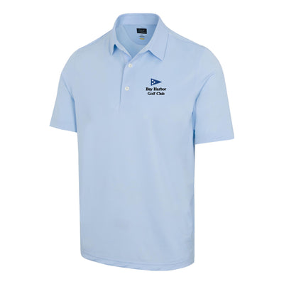 Bay Harbor Golf Club Men's Tourney Freedom Micro Pique Polo BLUE HAZE