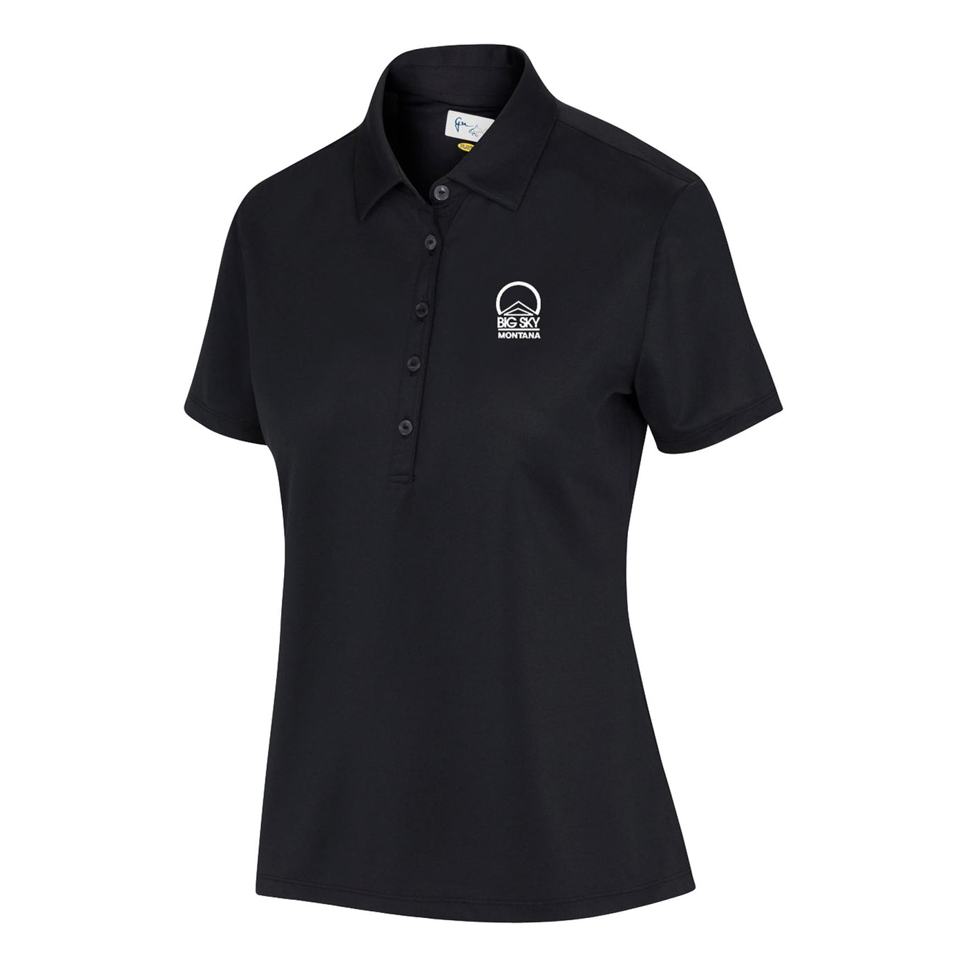 Big Sky Women's Tourney Freedom Micro Pique Polo BLACK
