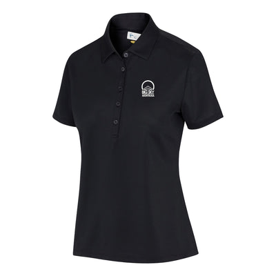 Big Sky Women's Tourney Freedom Micro Pique Polo BLACK