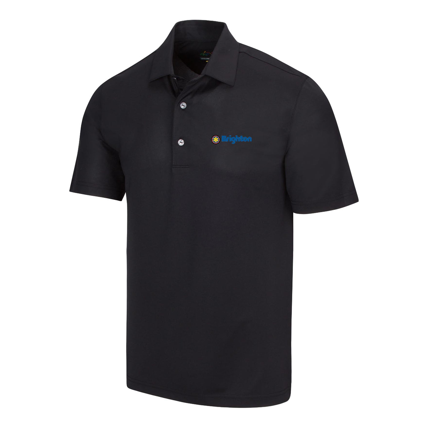 Brighton Men's Tourney Freedom Micro Pique Polo BLACK