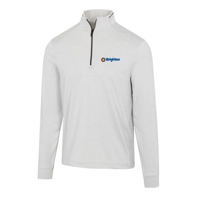 Brighton Men's Long-Sleeve Leaderboard Ultra-Stretch 1/4-Zip SHARK GREY HEATHER