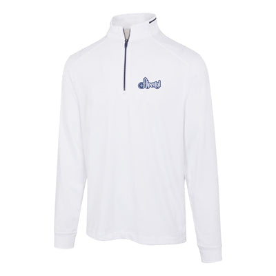 Alpental Men's Long-Sleeve Leaderboard Ultra-Stretch 1/4-Zip WHITE