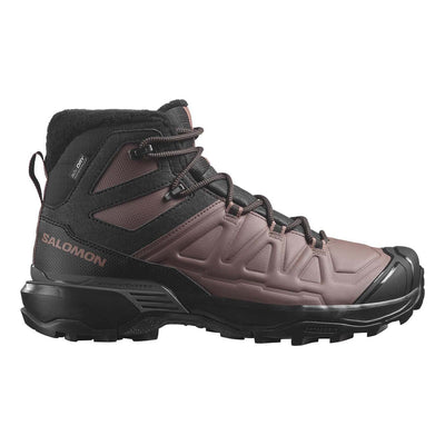 Salomon Women's X Ultra Snowpilot Waterproof Winter Boots 2026 BLACK/PEPPERCORN/COGNAC