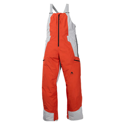Burton Women's Reserve GORE-TEX 2L Bib Pants 2026 E1P FIESTA RED/GRAY CLOUD