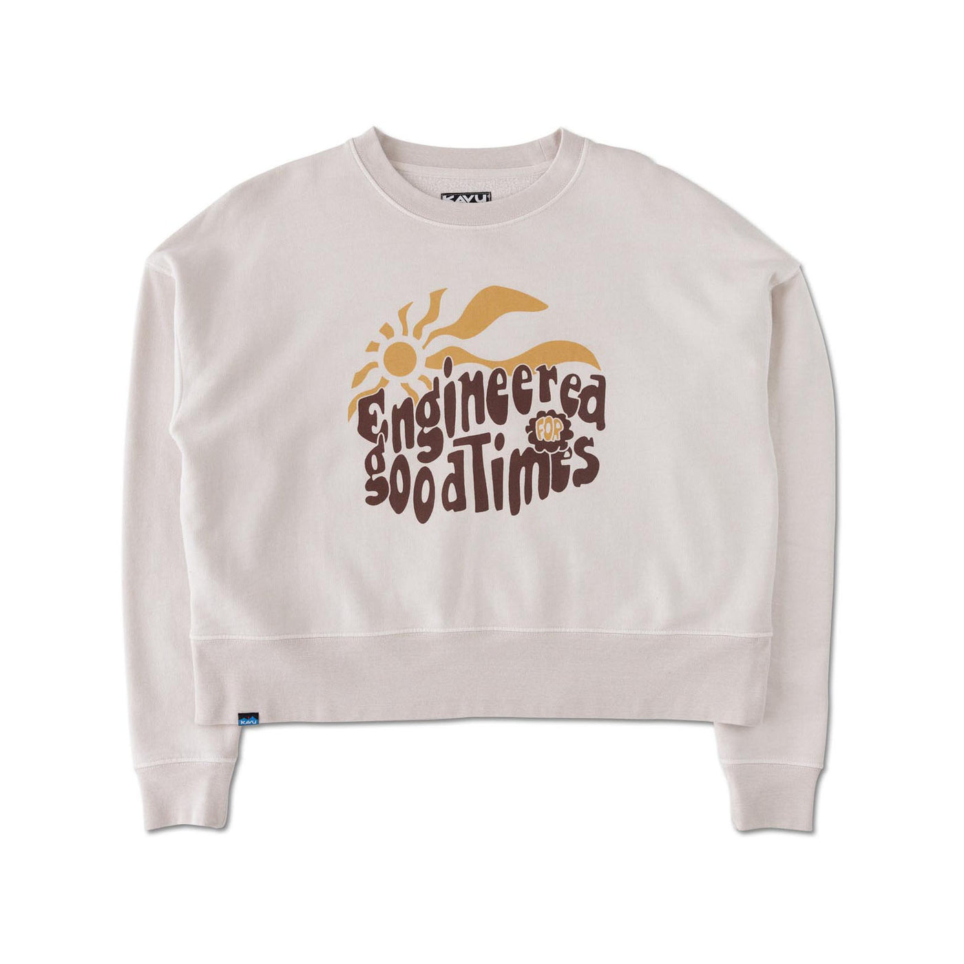 Kavu Women's Crew Crop Sweatshirt 2026 302 OATMEAL