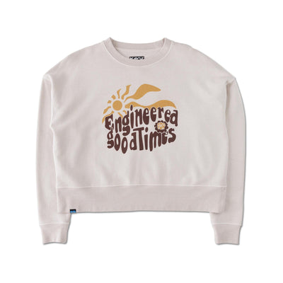Kavu Women's Crew Crop Sweatshirt 2026 302 OATMEAL