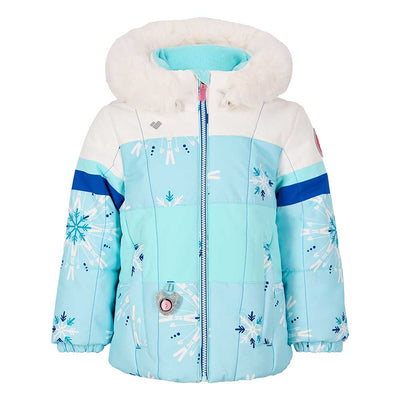Obermeyer Toddler’s Kaizen Jacket w/ Faux Fur 2026 25151 SKIFLAKE BLUE