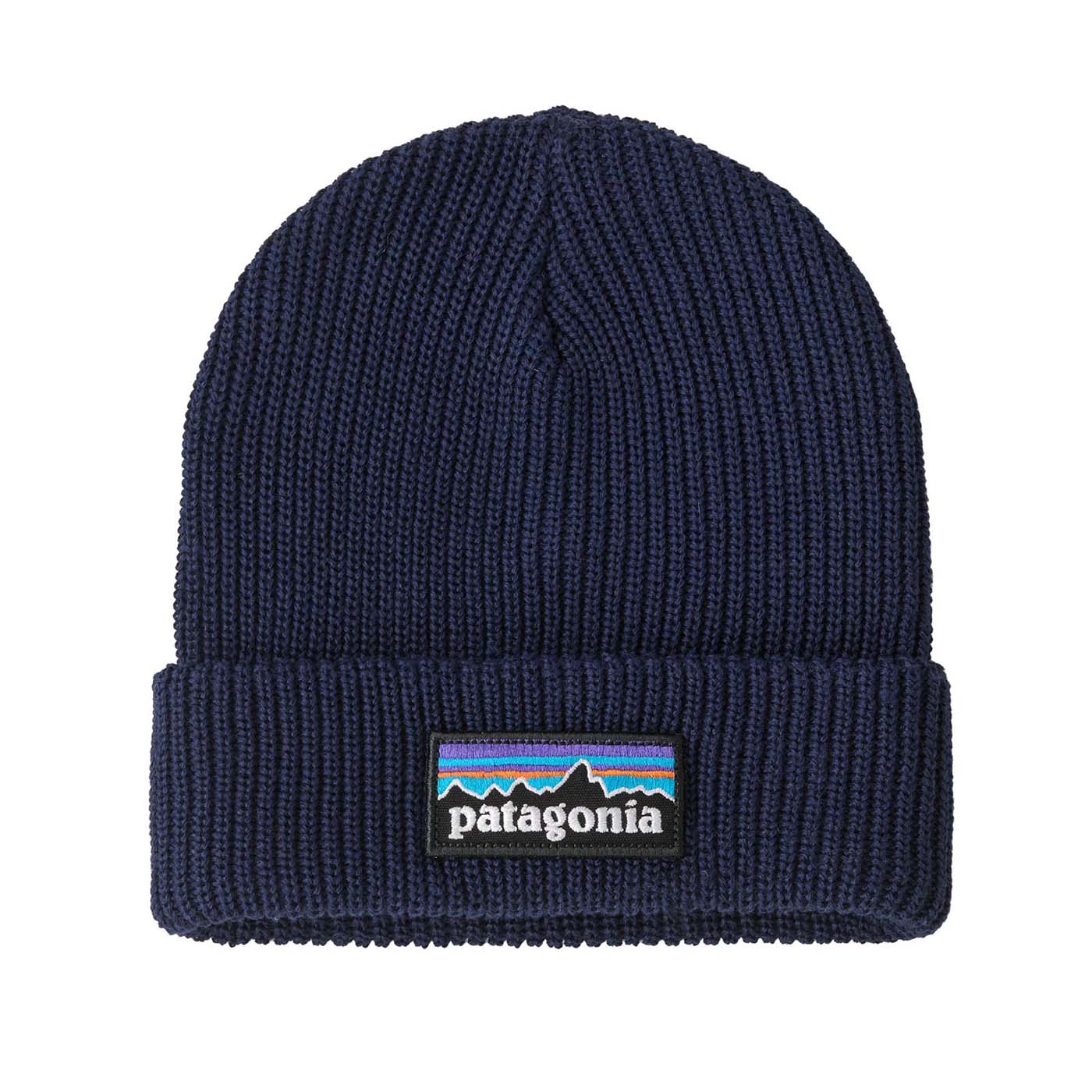 Patagonia Junior's Logo Beanie 2025 PONN P-6 LOGO: NEW NAVY