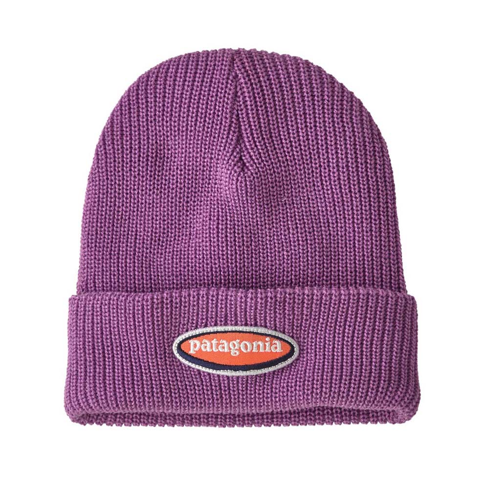 Patagonia Junior's Logo Beanie 2025 OLBP OVAL LOGO BRISK PURPLE