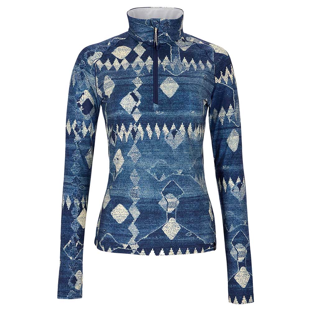Obermeyer Women's Oly Baselayer Zip Top 2026 25165 INDIGO MOUNTAINS