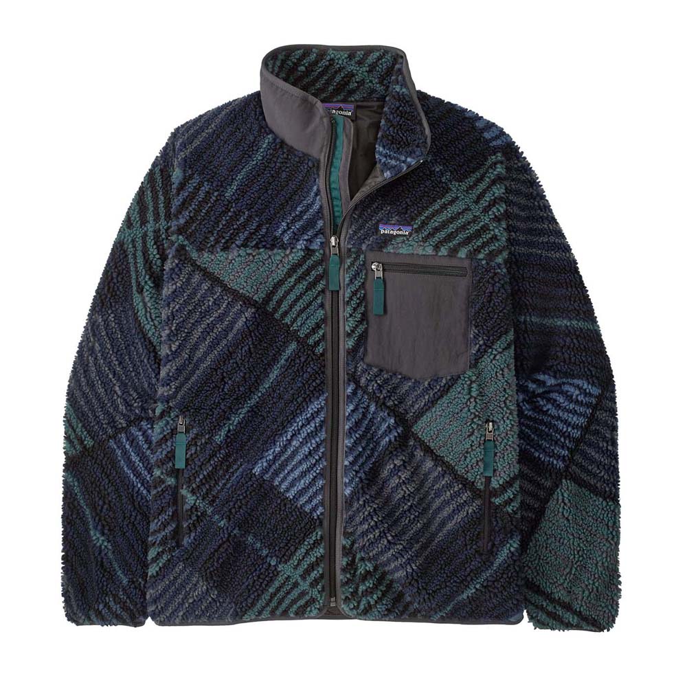 Patagonia Men's Classic Retro-X Fleece Jacket 2026 RQIN RAINFALL QUILT INK BLACK