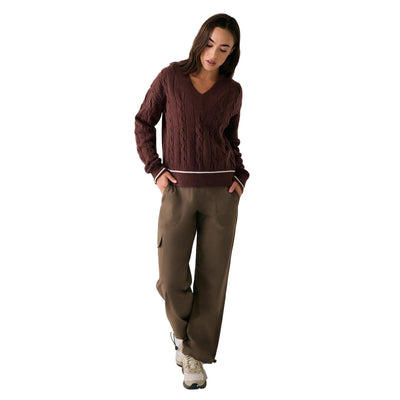 Lole Women's Camila V-Neck Sweater 2026 C244 SIENNA HEATHER