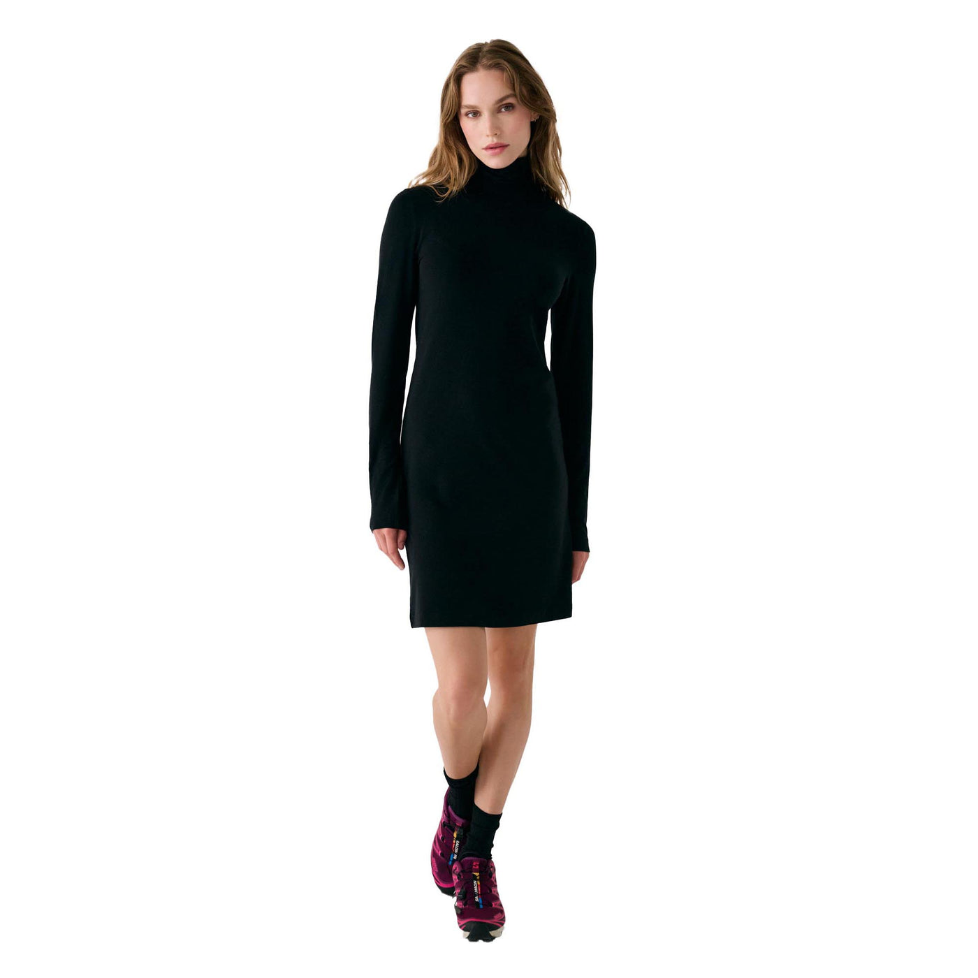 Lole Women's Dynamic Turtleneck Dress 2026 N415 BLACK