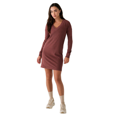 Lole Women's Traverse V-Neck Dress 2026 C244 SIENNA HEATHER