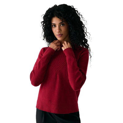 Lole Women's Camila Crew Neck Sweater 2026 R439 CRIMSON HEATHER