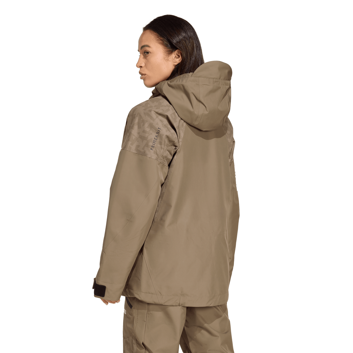 Adida's Women's Terrex Xperior Hybrid PRIMEKNIT CLIMAPROOF+ Jacket - Earth Strata 2026